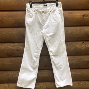 White J. Crew corduroy flare pants